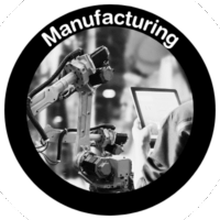A black and white picture of an industrial machine