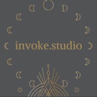 A gray background with gold writing and moon phases.