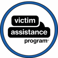 A circle with the words victim assistance program written in it.