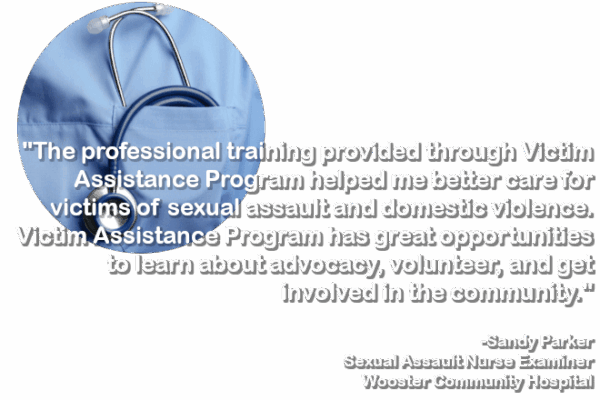 A professional training provided through the assistance program helped me better understand of sexual assault and domestic violence.
